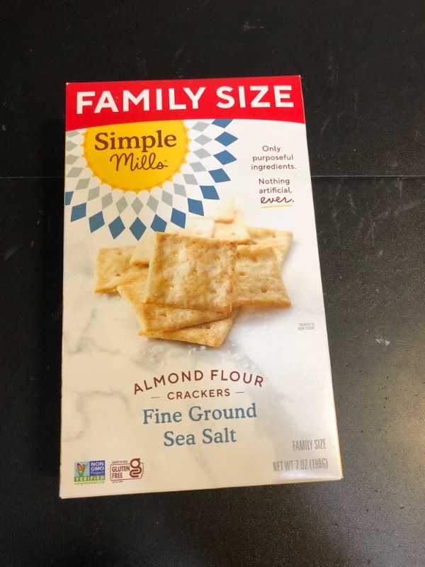 Photo 2 of Simple Mills Almond Flour Crackers EXP DEC 2/2024