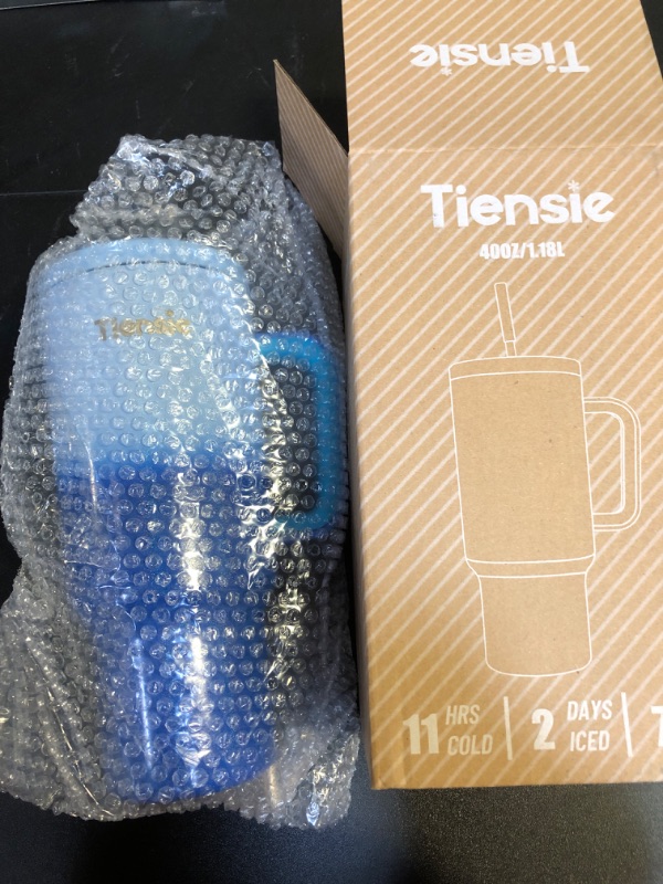 Photo 2 of 40 oz Tumbler with Handle and Straw Lid,stainless steel tumbler with handle,blue tumbler,Keeps Cold up to 34 Hours Hot for 10H
