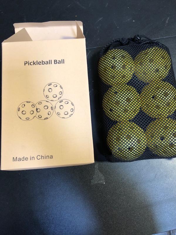 Photo 2 of Geekman Premium Pickleball Balls, USAPA Standard 40 Holes Pickleballs for Outdoor Play, Consistent Bounce and True Flight (6 Pack)