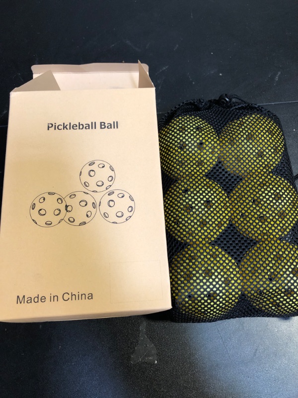 Photo 2 of Geekman Premium Pickleball Balls, USAPA Standard 40 Holes Pickleballs for Outdoor Play, Consistent Bounce and True Flight (6 Pack)