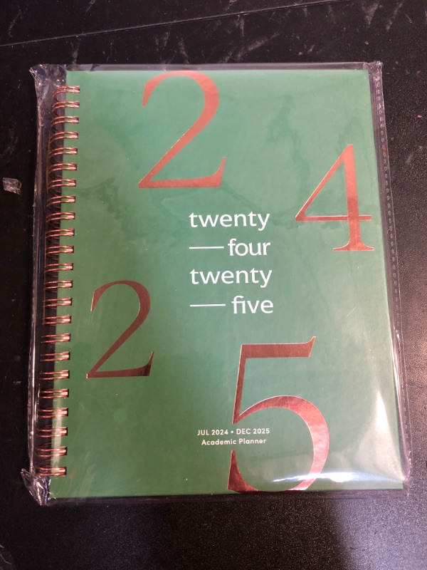 Photo 2 of Riley's Planner 2024-2025 Academic Year, 18-Month School Calendar 2024-2025 Planner Book Hardcover, Monthly and Weekly Student Planner, Notes Pages, Twin-Wire Binding (8 x 6 inch, Dark Green)