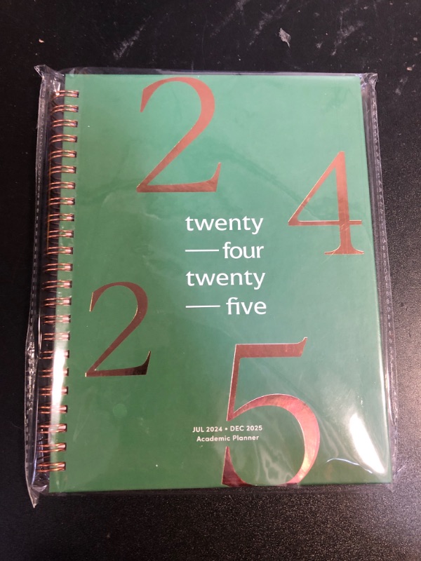 Photo 2 of Riley's Planner 2024-2025 Academic Year, 18-Month School Calendar 2024-2025 Planner Book Hardcover, Monthly and Weekly Student Planner, Notes Pages, Twin-Wire Binding (8 x 6 inch, Dark Green)