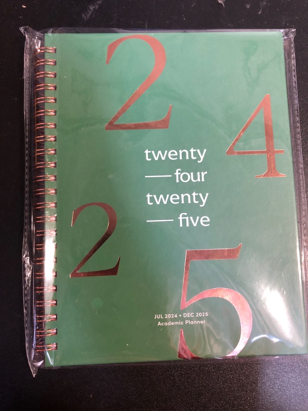 Photo 2 of Riley's Planner 2024-2025 Academic Year, 18-Month School Calendar 2024-2025 Planner Book Hardcover, Monthly and Weekly Student Planner, Notes Pages, Twin-Wire Binding (8 x 6 inch, Dark Green)