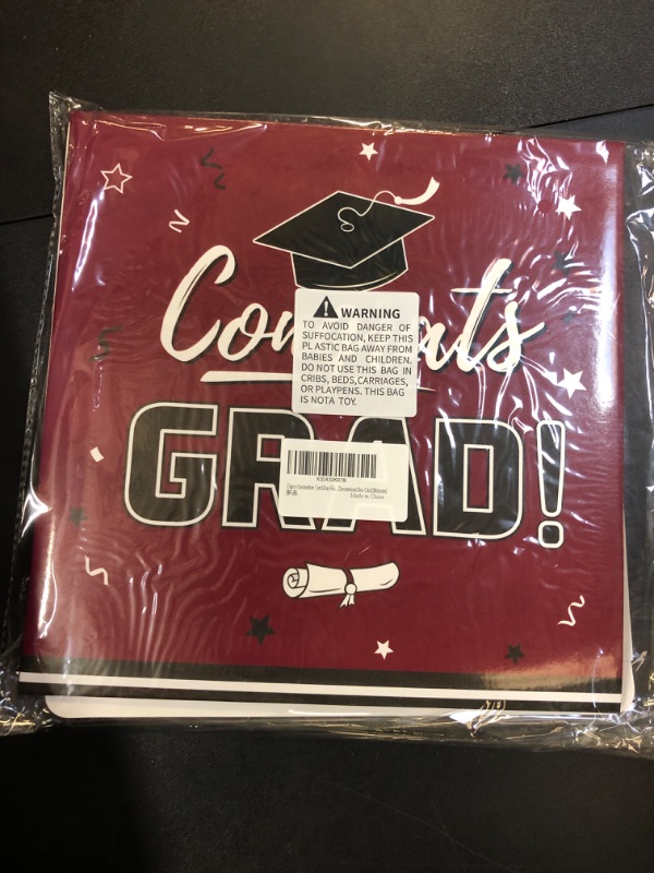 Photo 1 of Oigco Graduation Decorations Class of 2024 Graduation Box Graduation Card Box for Graduation Gift Graduation Party Decorations (Maroon)