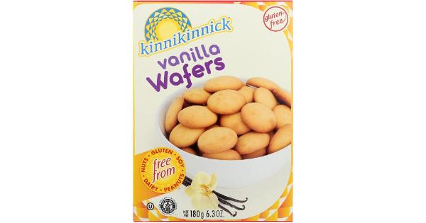 Photo 1 of PACK OF 5 - Kinnikinnick Gluten Free Vanilla Wafers - 6.3 oz box (BB 08DEC2024)