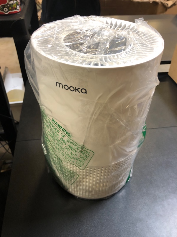 Photo 1 of Air Purifiers for Home Large Rooms up to 1200ft², MOOKA H13 True HEPA Air Purifier for Bedroom Pets with Fragrance Sponge, Timer, Air Filter Cleaner for Smoke, Odor, Dander, Pollen (White)