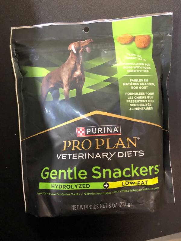 Photo 3 of Purina Pro Plan Veterinary Diets Gentle Snackers Hydrolyzed Plus Low Fat Dog Treats - 8 oz. Pouch (BB 11/2024)