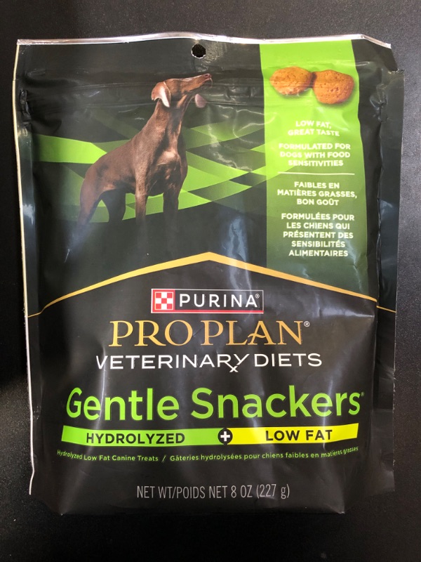 Photo 3 of Purina Pro Plan Veterinary Diets Gentle Snackers Hydrolyzed Plus Low Fat Dog Treats - 8 oz. Pouch (BB 11/2024)