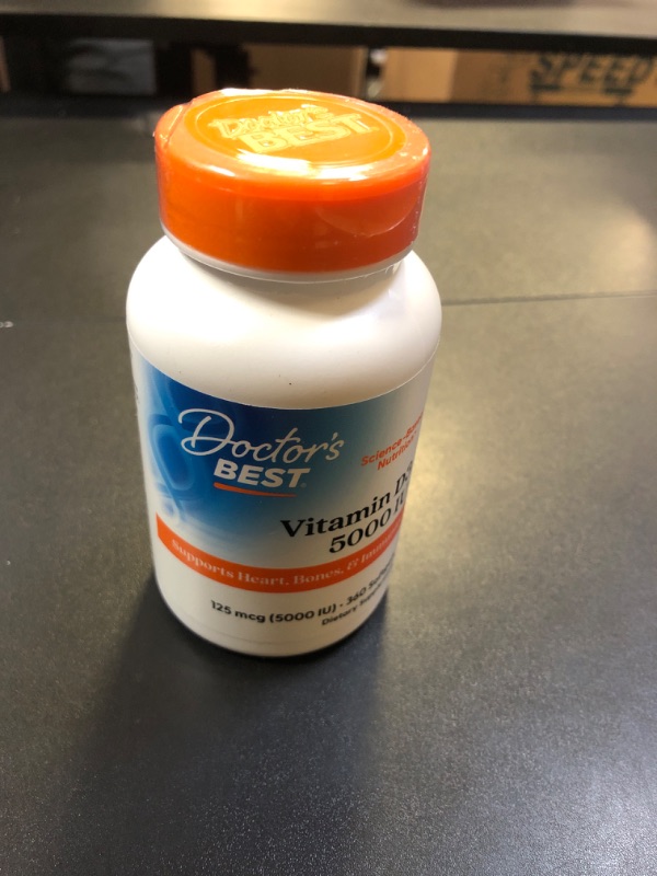 Photo 3 of Doctor's Best, Vitamin D3, 125 Mcg (5,000 IU), 360 Softgels (EXP JUN2027)