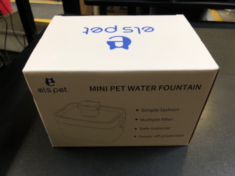 Photo 2 of Upgraded and Optimized Version Cat Water Fountain: ELS PET USB 20dB Ultra-Quiet Pet Water Fountain, Translucent Mini Water Tank, 1.5L/50.7oz Cat Drinking Fountain for Small to Medium Size Cat