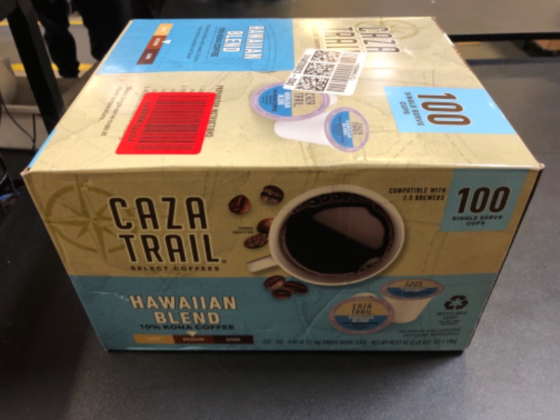 Photo 3 of Caza Trail Coffee, Hawaiin Blend, 100 Single Serve Cups (BB 11DEC24)
