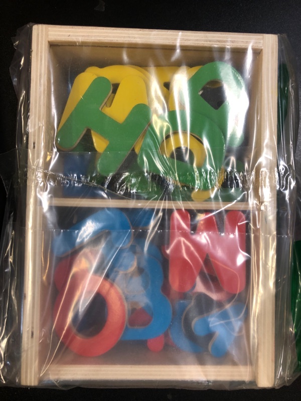 Photo 2 of Melissa & Doug Alphabet Wooden Magnets Set - 52 Pieces