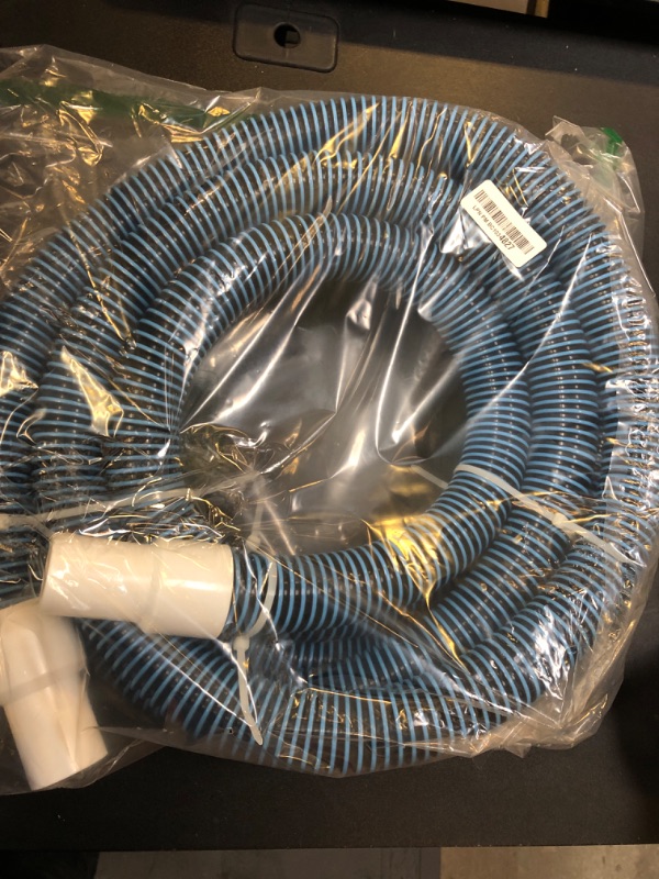 Photo 2 of BEWAVE Pool Vacuum Hose, Above/In Ground Manual Heavy Duty Swimming Pool Hose with Swivel Cuff, 1-1/2 In x 18 Ft