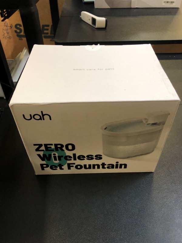 Photo 3 of uahpet Cat Water Fountain, Wireless & Battery Operated 67oz/2L Automatic Pet Water Fountain for Cats & Multiple Pets