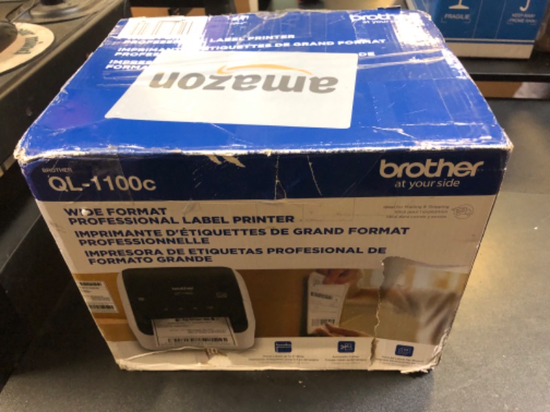 Photo 4 of Brother QL-1100c Wide Format Label Printer, Shipping & Postage Labels 4” x 6”, Barcode & QR Code, High Speed, Direct Thermal Printing, Compact, uses DK Drop-in Label Rolls, USB Connectivity