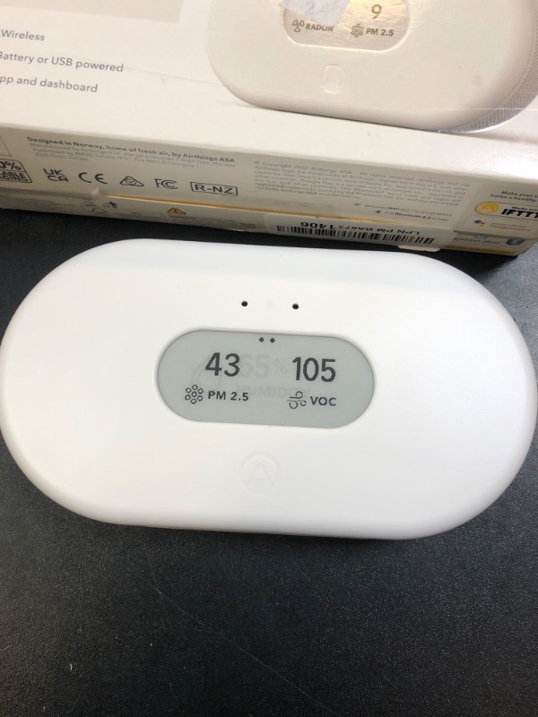 Photo 2 of Airthings 2960 View Plus - Radon and Air Quality Monitor (PM