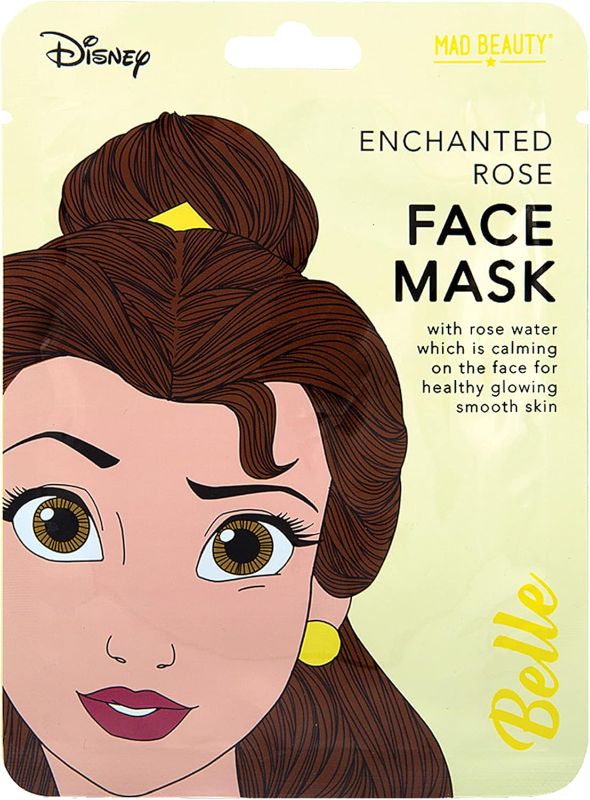 Photo 1 of 3 Pack Enchanted Rose Mad Beauty Disney Princess Belle Sheet Face Mask Hydrates & Moisturizes Dry Skin  