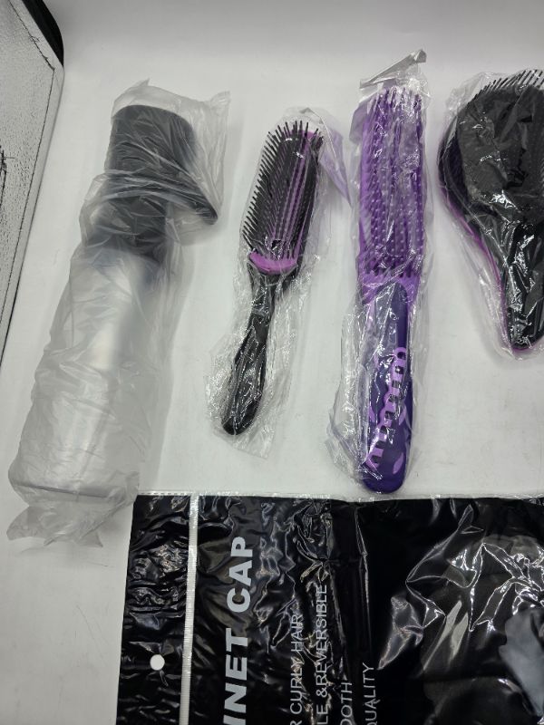 Photo 7 of 9Pcs Detangling Brush Set for Curly and Textured Hair 