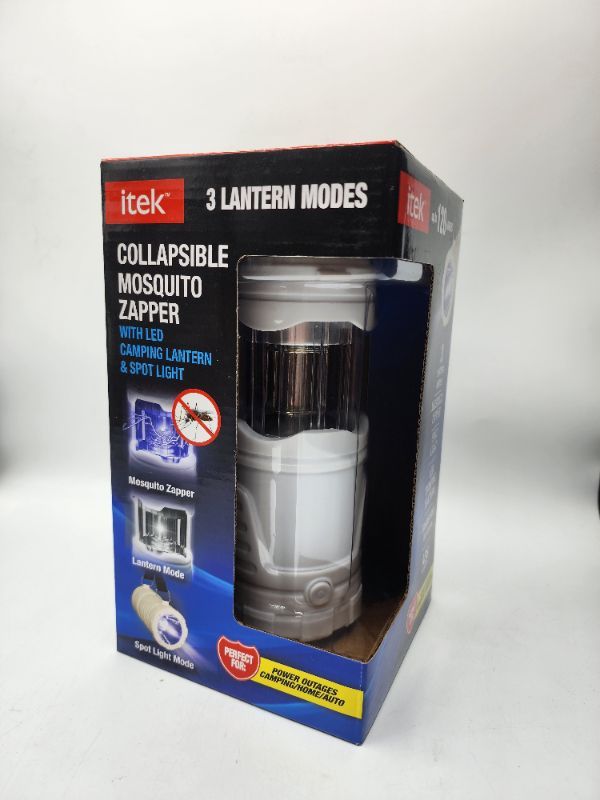 Photo 2 of 2-in-1 Collapsible LED Camping Lantern and Mosquito Zapper 3 Modes Mosquito Zapper, Spotlight LED, & LED Camping Lantern 