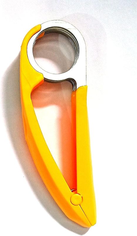 Photo 1 of Banana Fruit Cutter Slicer Chopper for Kitchen Tools, Plastic Fruit Salad Strawberry Grapes Peeler Cutter, Chopper