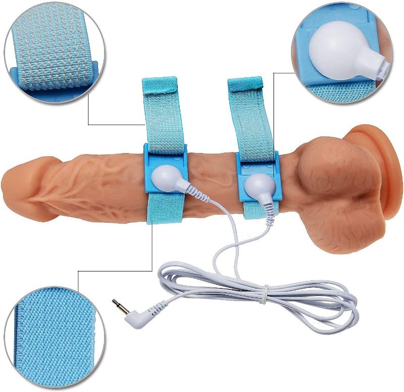 Photo 1 of Electric Anal Plug and Penis Ring, Greenpinecone Luxury Electric Anal Plug Set 32 mm and 25 mm,Electric Shock Butt Plug for Nerve Stimulation, with 2 Pcs Adjustable Electro Sex Cock Rings and Wires