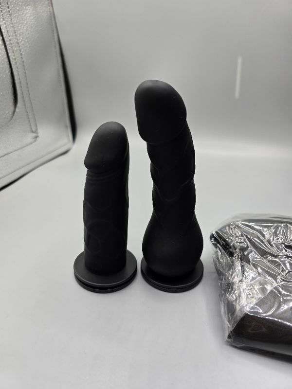 Photo 1 of Strap On Dildo Sex Toy Double Ended Dildo Silicone Long Dildo Wearable Strap On Harness with 2 Removeable Realistic Fantasy Dildo Adjustable G-Spot
