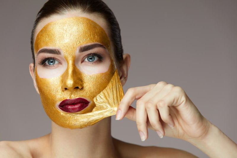 Photo 1 of 24k Golden Face Peel Mask Re-Energizes & Stimulates Cells To Provide Ultimate Anti-Aging Treatment Rejuvenates Skin By Brightening & Tightening New