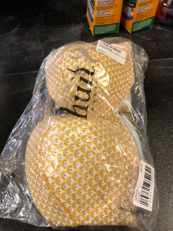 Photo 1 of Huit Women's Padded Cups Bandeau Yellow-32D