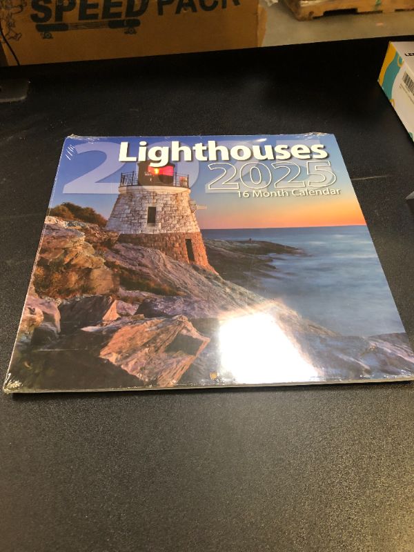 Photo 2 of Bachmann Press 2025 Lighthouses Full Size Wall Calendar for Planning, Scheduling, and Organizing