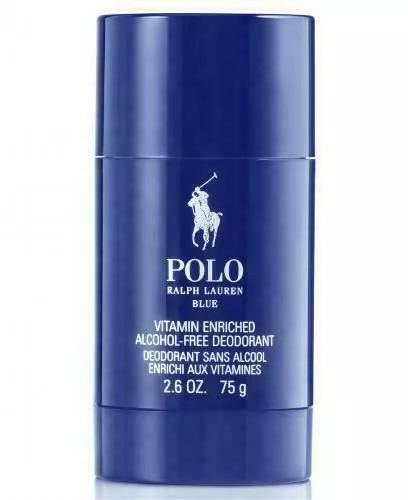 Photo 1 of Ralph Lauren Polo Blue Deodorant Stick 2.6 Oz /75 g Men Alcohol Free
