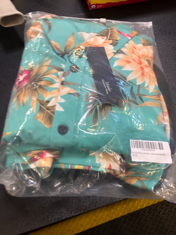 Photo 2 of MCEDAR Men's Hawaiian Shirt and Short 2 Piece Vacation Outfits Sets Casual Button Down Beach Floral Suits with Bucket Hats?10008-4XL