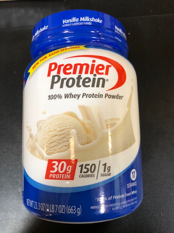 Photo 2 of 100% Whey Protein Powder Vanilla Milkshake BB 5/2026