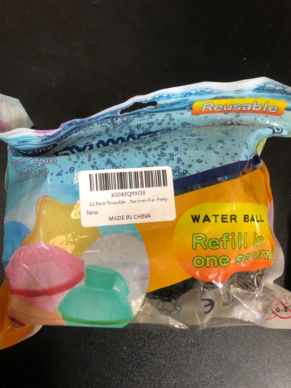 Photo 2 of 12 Pack Reusable Water Balloons?Pool Beach Outdoor Activities Games Water Balls Summer Toys for Kids Adults?Quick Fill & Self-Sealing Water Bombs with Mesh Bag?Water Games Outside Summer Fun Party