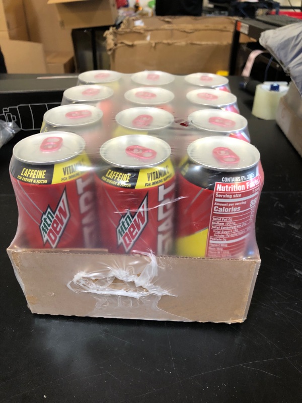 Photo 2 of Mountain Dew Kickstart Strawberry Start-up (16 Ounce Cans, Pack of 12) BB: 11/26/2024