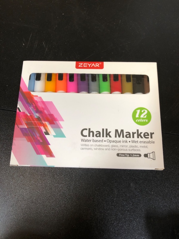 Photo 2 of ZEYAR Liquid Chalk Marker-Wet Erase Marker