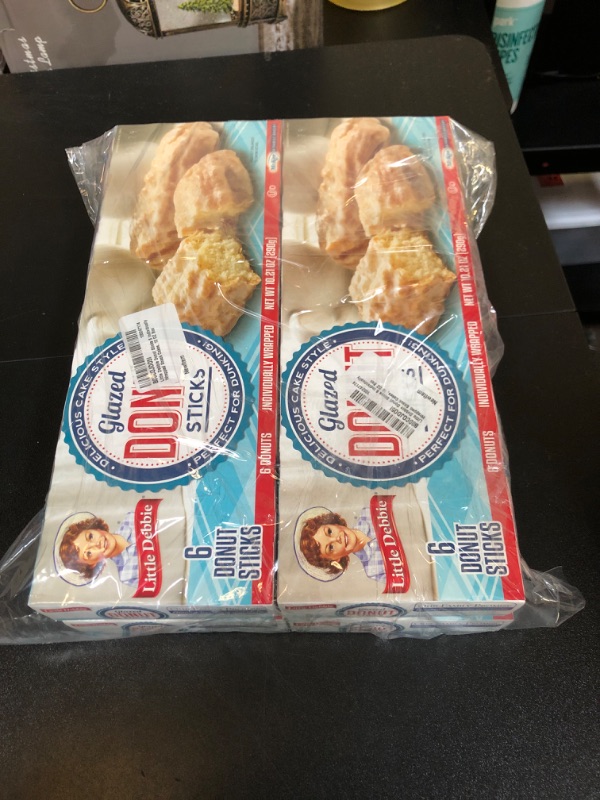 Photo 3 of Little Debbie Donut Sticks 6 Individually Wrapped Snack Cakes, 10 OZ Box 10 Ounce (Pack of 4) BB:10/30/24