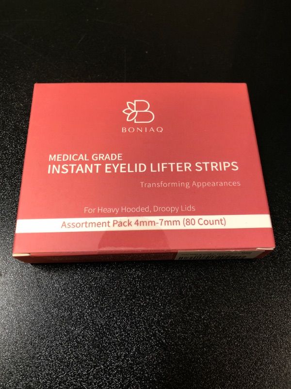 Photo 1 of Medical Grade Eyelid Tape, Assortment Pack (4mm - 7mm) Eyelid Lifter Strips for Heavy Hooded & Droopy Lids, Surgery-Free Instant Eyelid Correcting Strips, Hypoallergenic & Latex Free