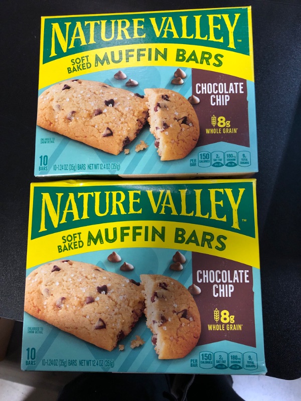 Photo 2 of 2 Nature Valley Soft-Baked Muffin Bars, Chocolate Chip, Snack Bars, 10 ct Chocolate Chip 10 Count (Pack of 1) exp  feb 22 2025