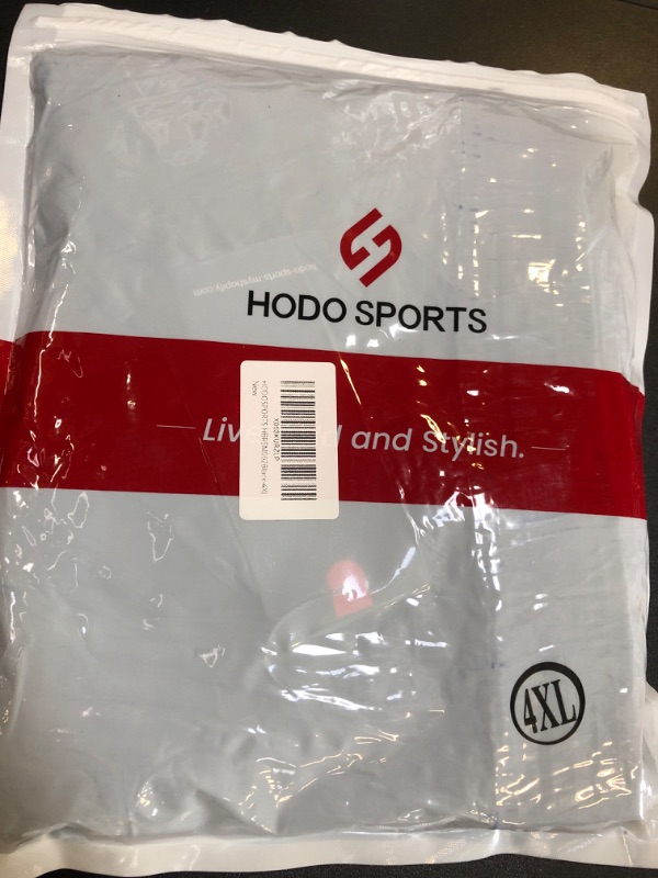 Photo 1 of HODOSPORTS Big and Tall Men's Athletic Running Shorts Zip Pockets 3XL-6XL Black 4XL