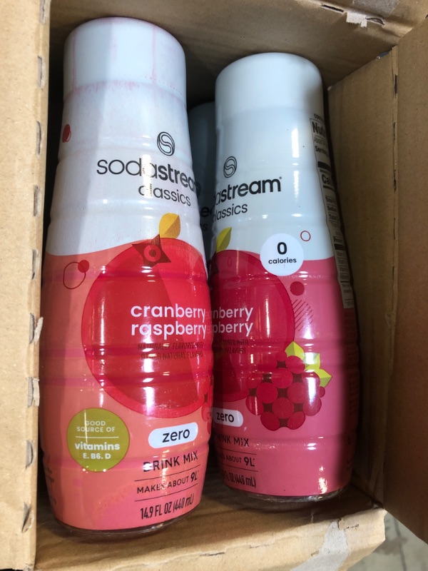 Photo 1 of SodaStream Energy Cranberry Raspberry - Pack of 4 - Expires 9/16/2025