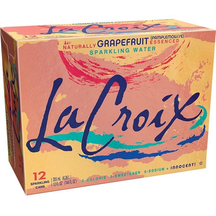 Photo 1 of LaCroix® Core Sparkling Water with Natural Grapefruit Flavor, 12 Oz, Case of 12 Cans EXP 11/21/24
