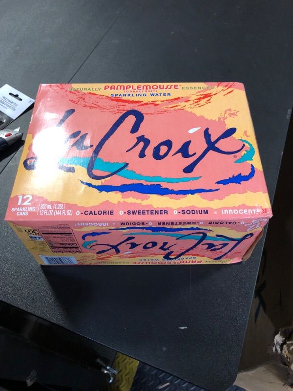 Photo 2 of LaCroix® Core Sparkling Water with Natural Grapefruit Flavor, 12 Oz, Case of 12 Cans EXP 11/21/24
