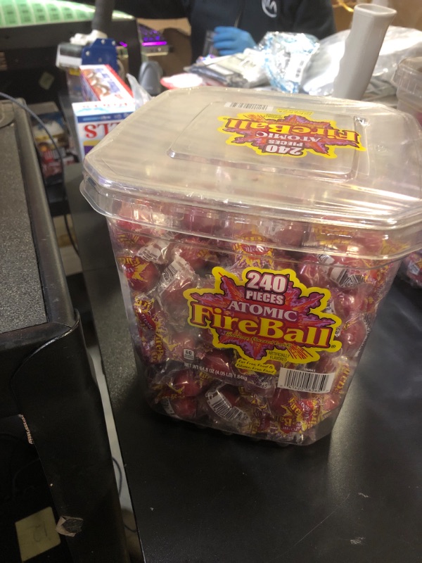 Photo 2 of Wonka Atomic Fireball Jawbreakers 240 PCS EXP SEP 2025