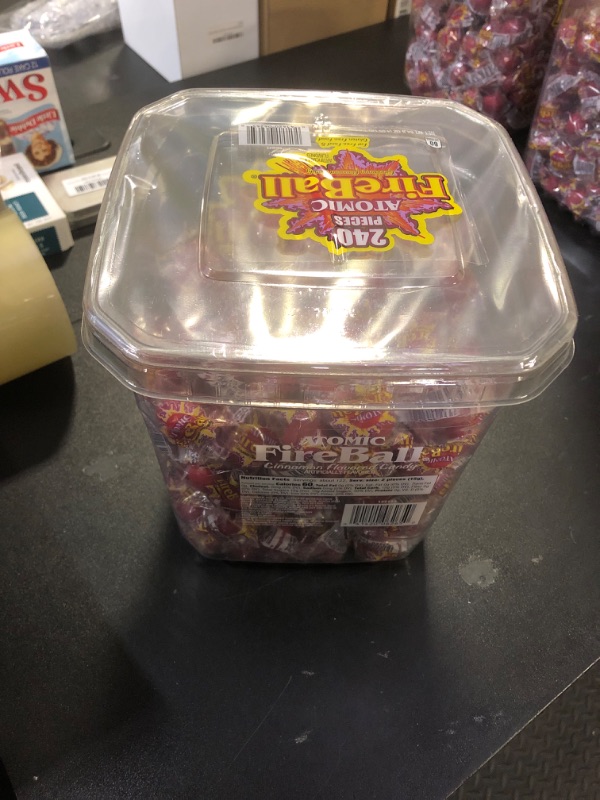 Photo 2 of Wonka Atomic Fireball Jawbreakers 240 PCS EXP SEP 2025