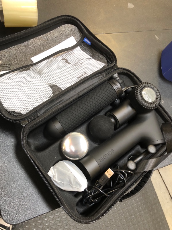 Photo 2 of BONDIR R2 PRO+ Massage Gun - Articulating Deep Tissue Back Massager with Extension Handle and 6X Heads Including Heated Attachment