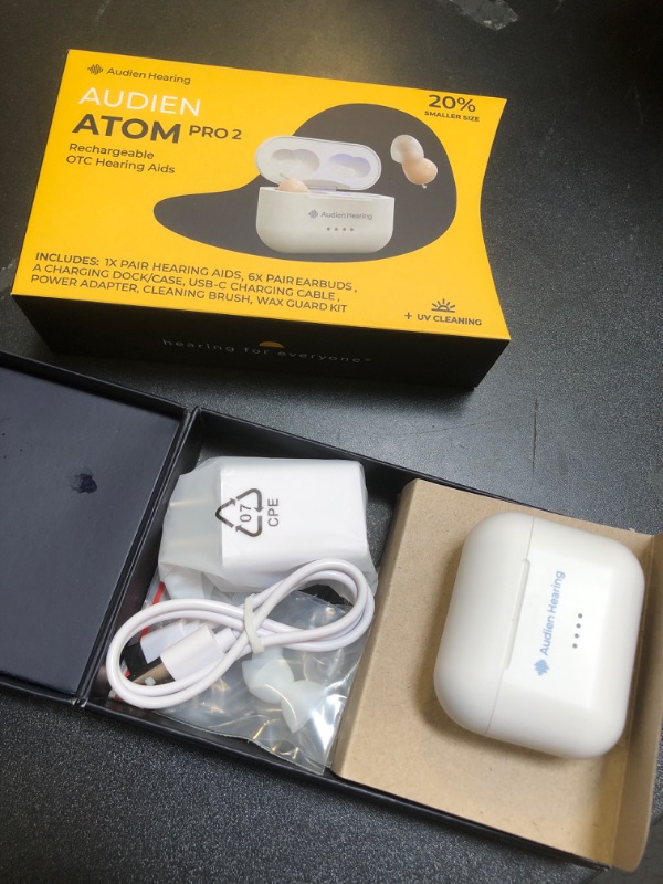 Photo 1 of Audien ATOM PRO 2 Wireless Rechargeable OTC Hearing 