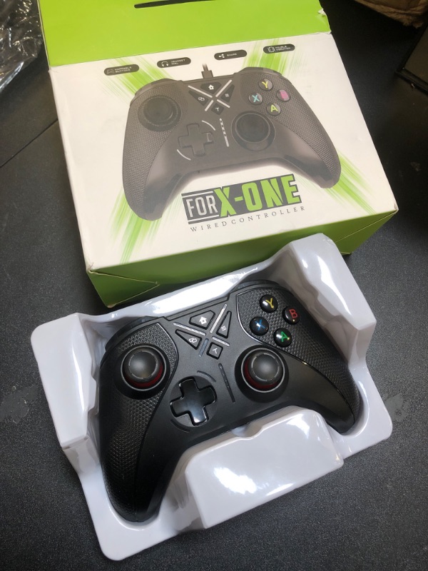 Photo 1 of MAGIC BLOCK Xbox Wired Controller with Hall Triggers and Joysticks, wired game controller for Xbox Series S/X, Xbox one, and PC, Turbo Function, 360°Joystick Control, Type-C Cable