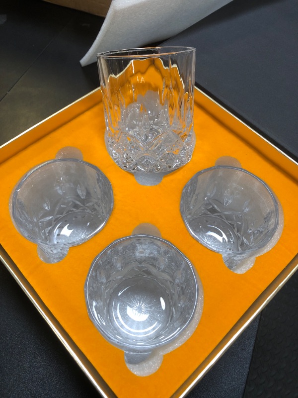 Photo 2 of KANARS Old Fashioned Whiskey Glasses with Luxury Box - 10 Oz Rocks Barware For Scotch