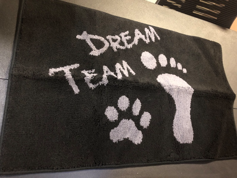 Photo 1 of Outdoor Shoe Mat Welcome Mat for House Dream Team Pet and Human Outdoor Dirt Mat 20x31.5"