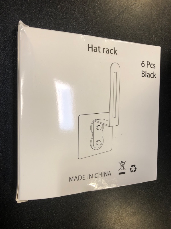 Photo 2 of Taaji Hat Hanger for Wall 6 Packs, Adhesive Hat Hooks for Wall, Metal Baseball Hat Rack for Wall No Drilling, Sticky Hat Storage for Baseball Caps